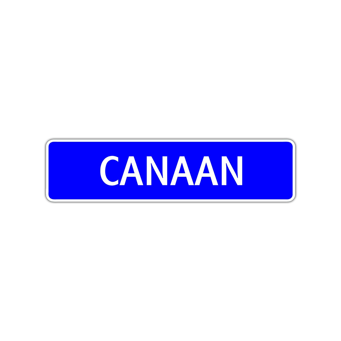 Canaan Street Sign Children Name Room Plate