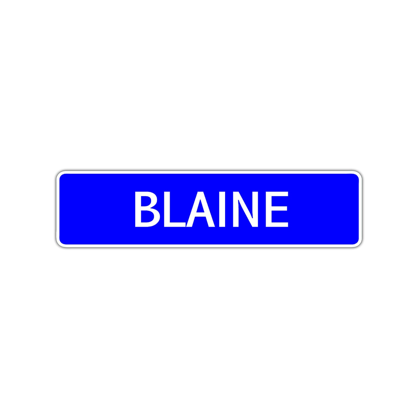 Blaine Street Sign Children Name Room Plate