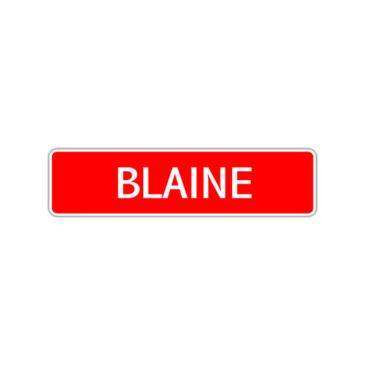 Blaine Street Sign Children Name Room Plate