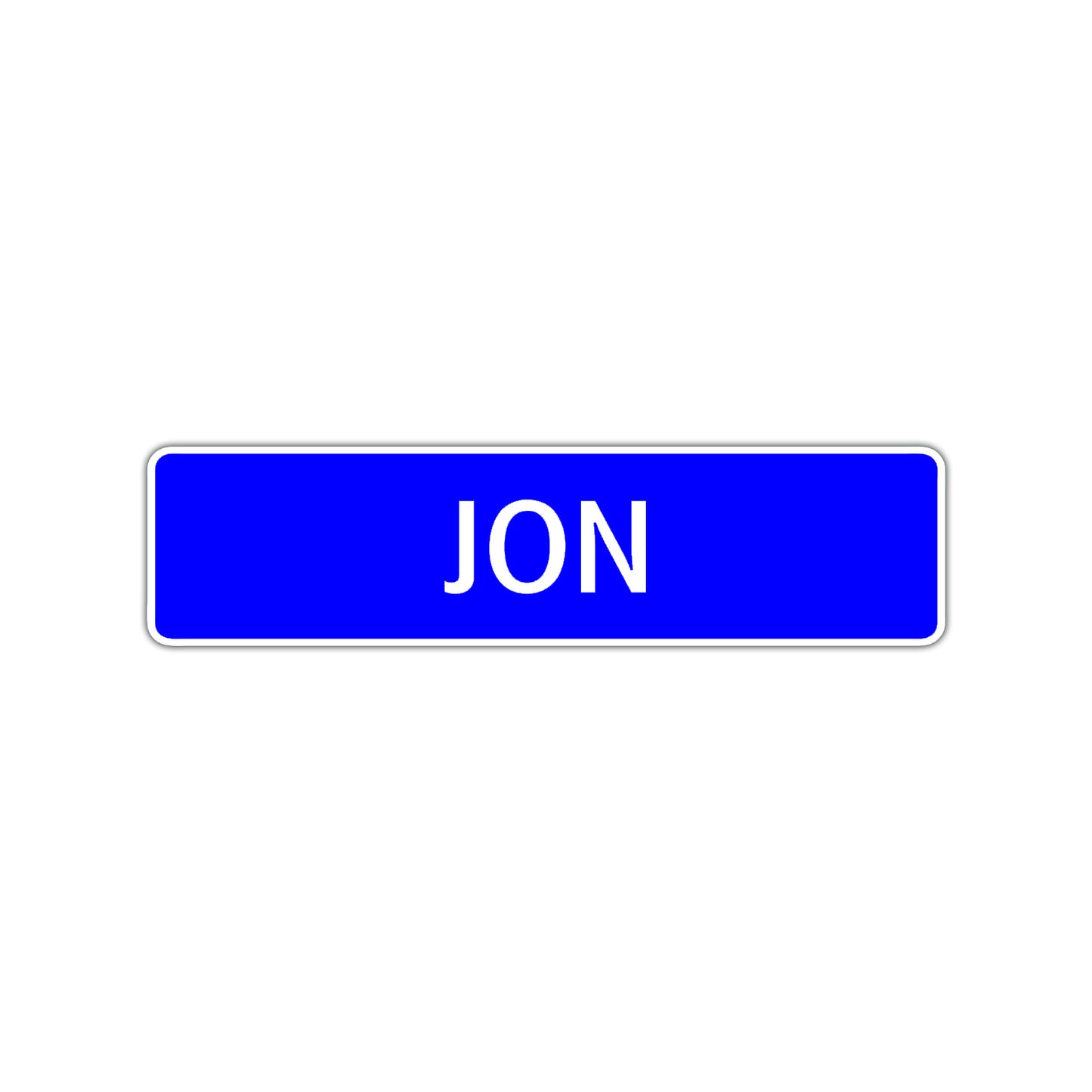 Jon Street Sign Children Name Room Plate