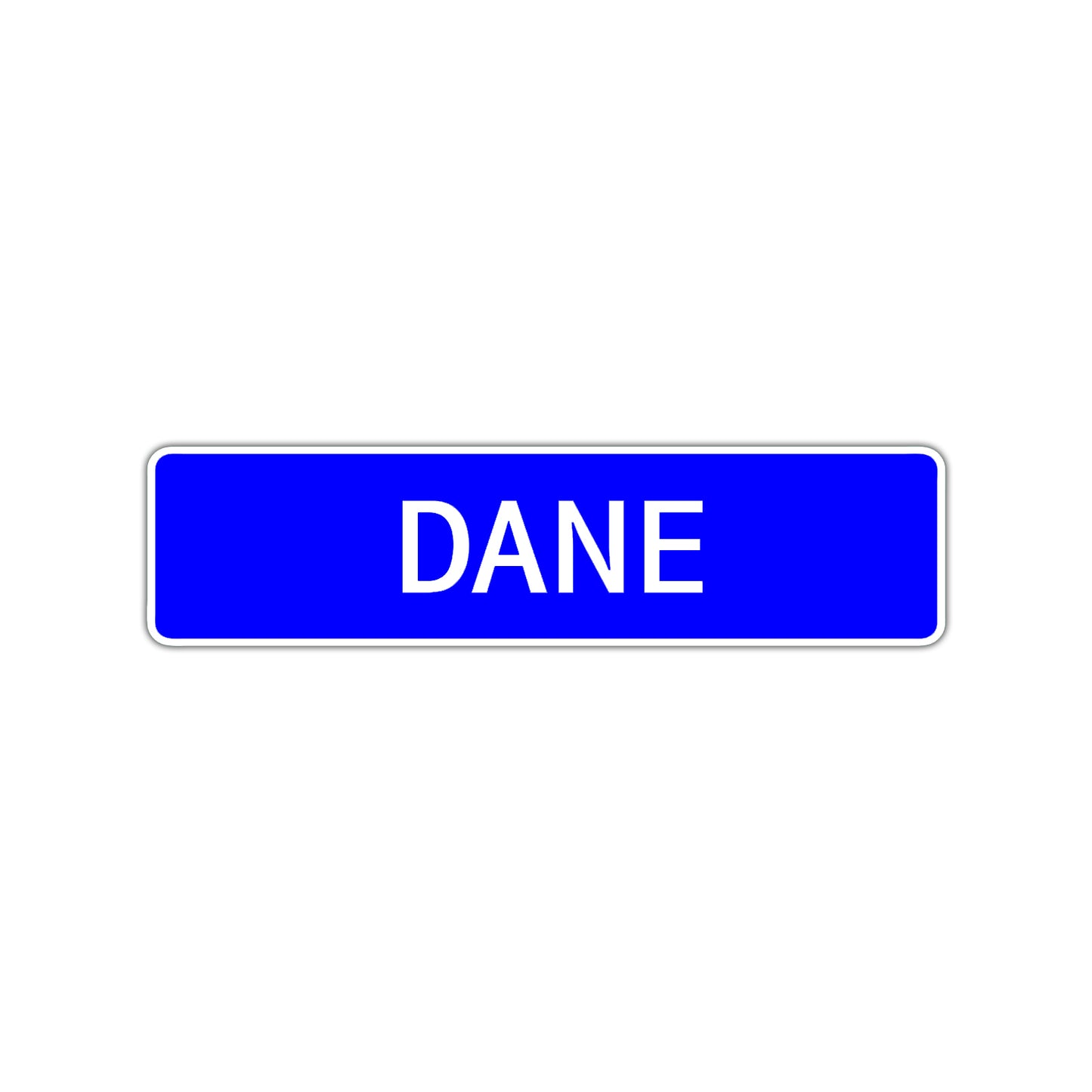 Dane Street Sign Children Name Room Plate