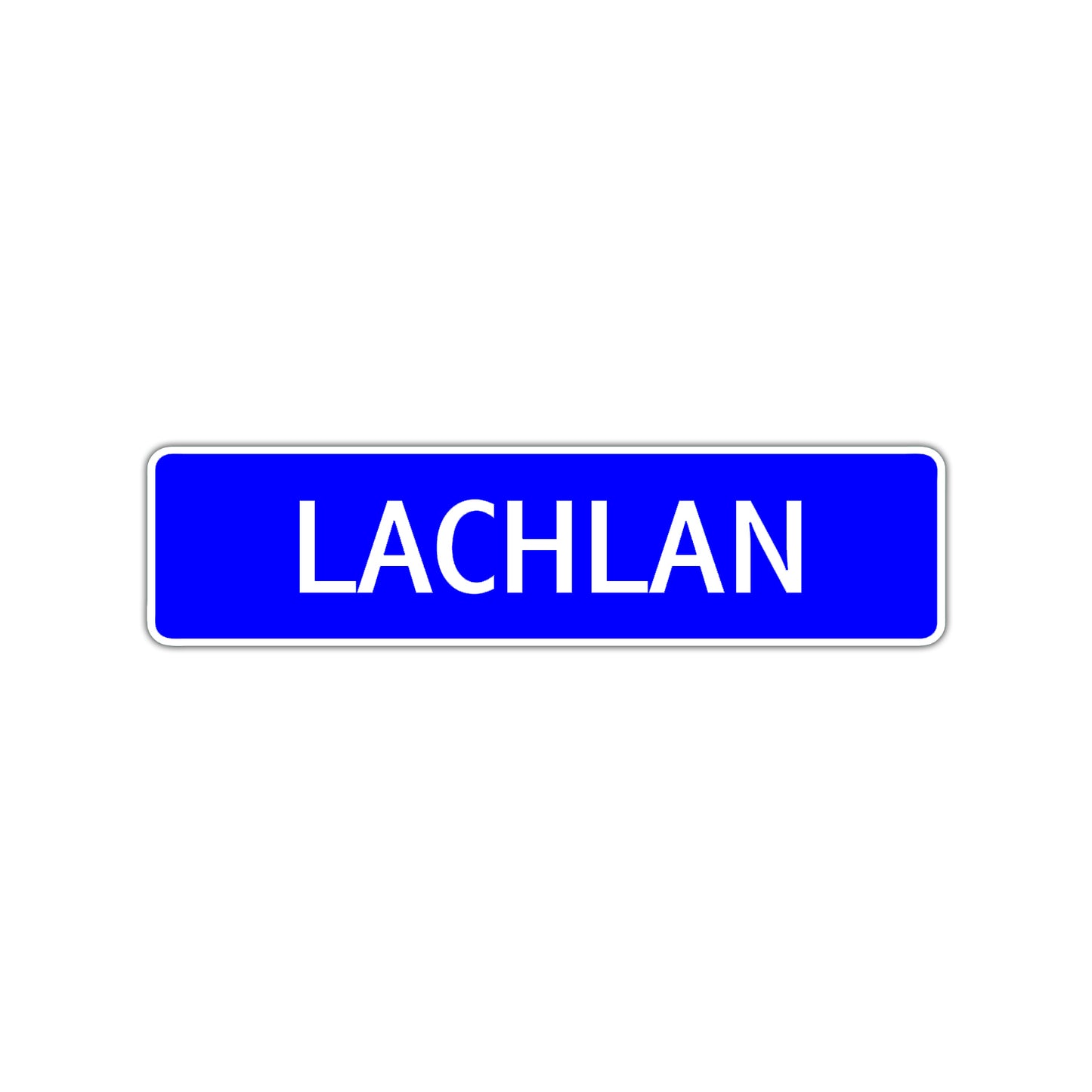Lachlan Street Sign Children Name Room Plate