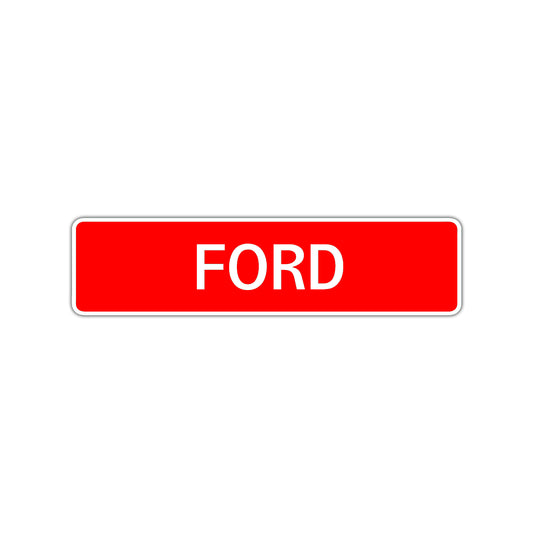 Ford Street Sign Children Name Room Plate