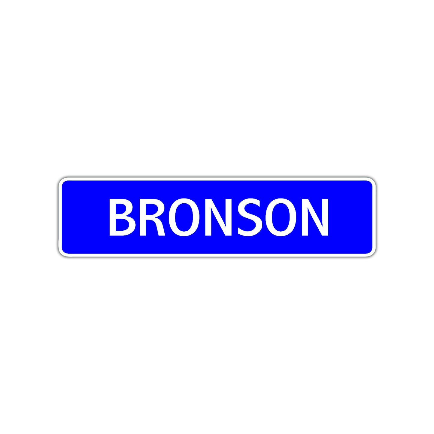 Bronson Street Sign Children Name Room Plate