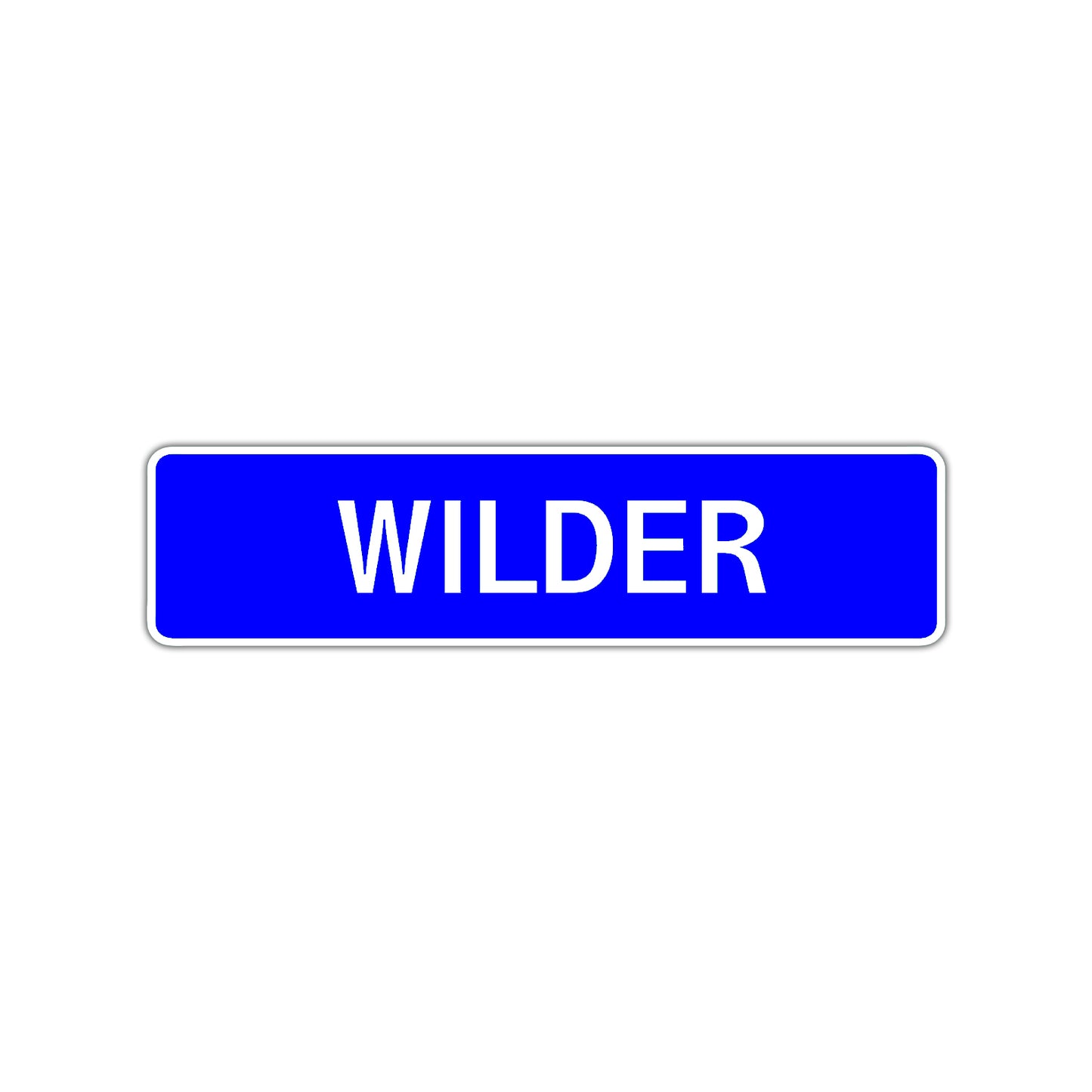 Wilder Street Sign Children Name Room Plate