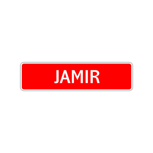 Jamir Street Sign Children Name Room Plate