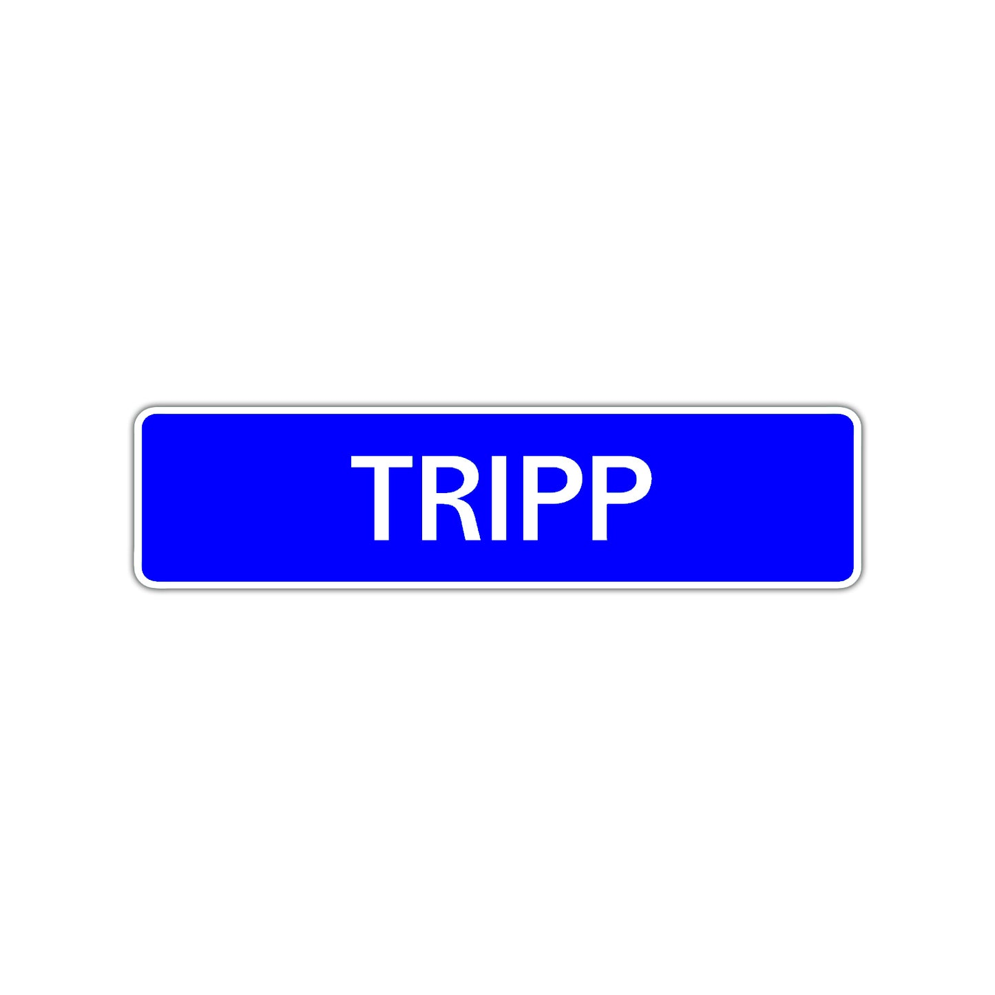 Tripp Street Sign Children Name Room Plate