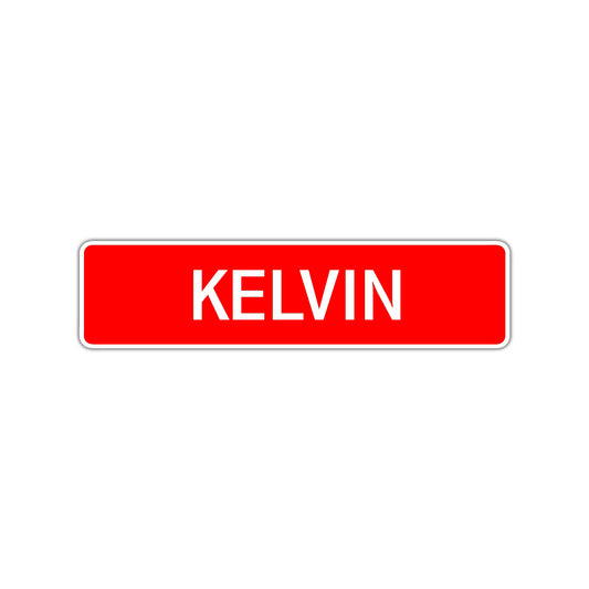 Kelvin Street Sign Children Name Room Plate