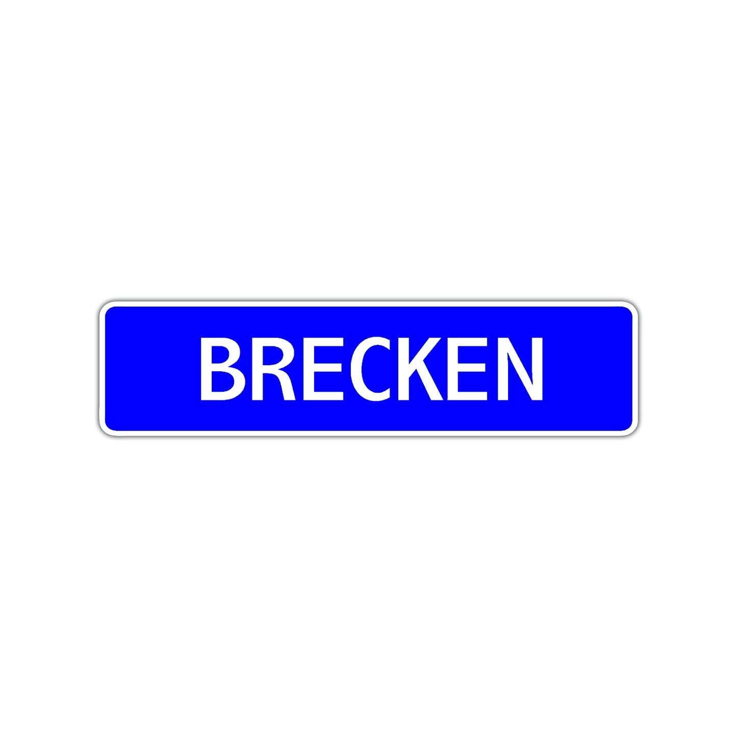 Brecken Street Sign Children Name Room Plate