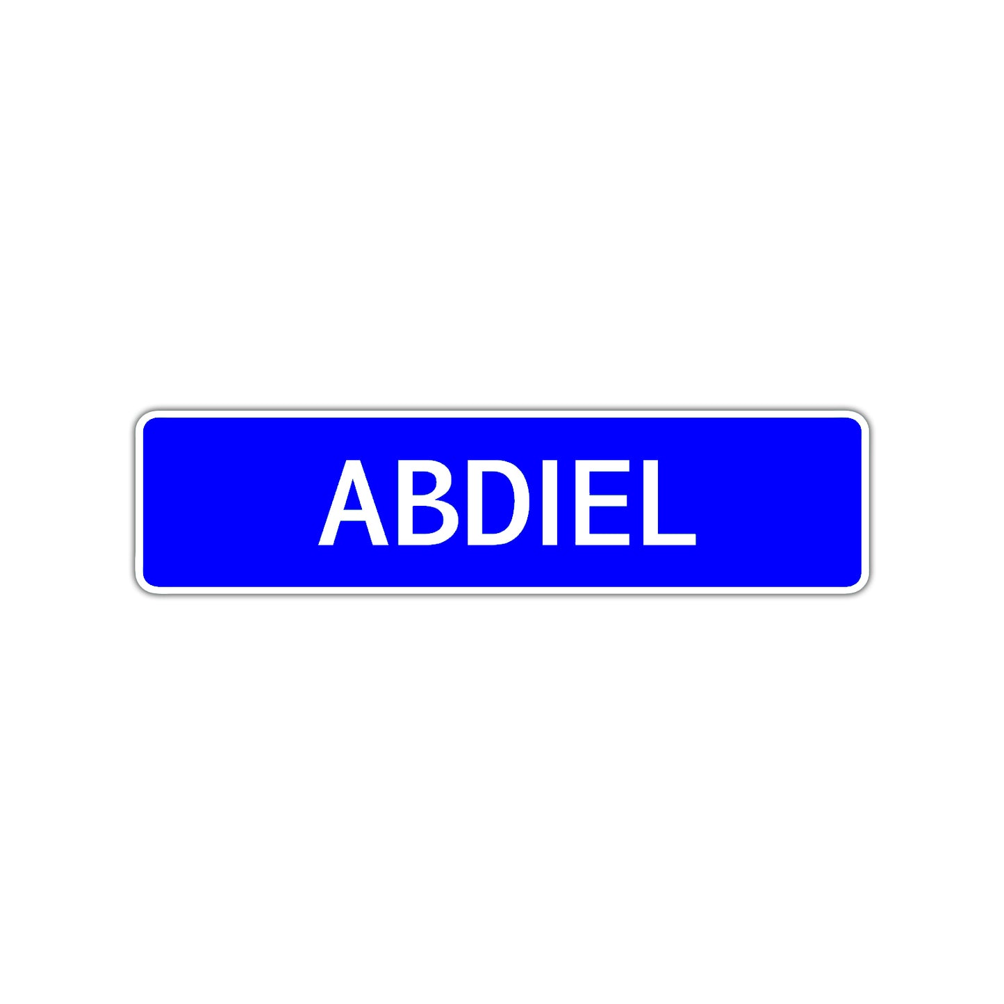 Abdiel Street Sign Children Name Room Plate