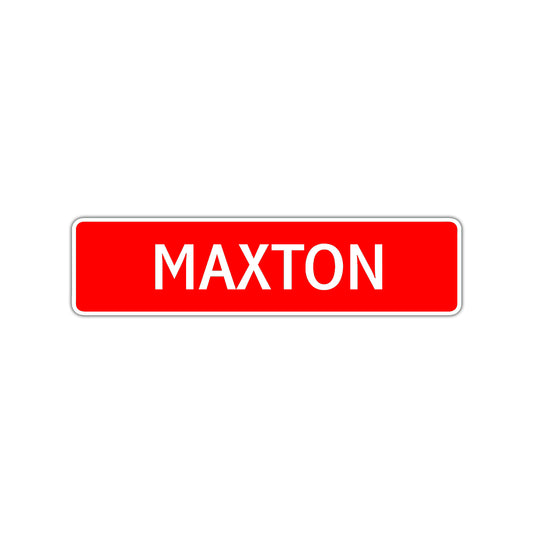 Maxton Street Sign Children Name Room Plate