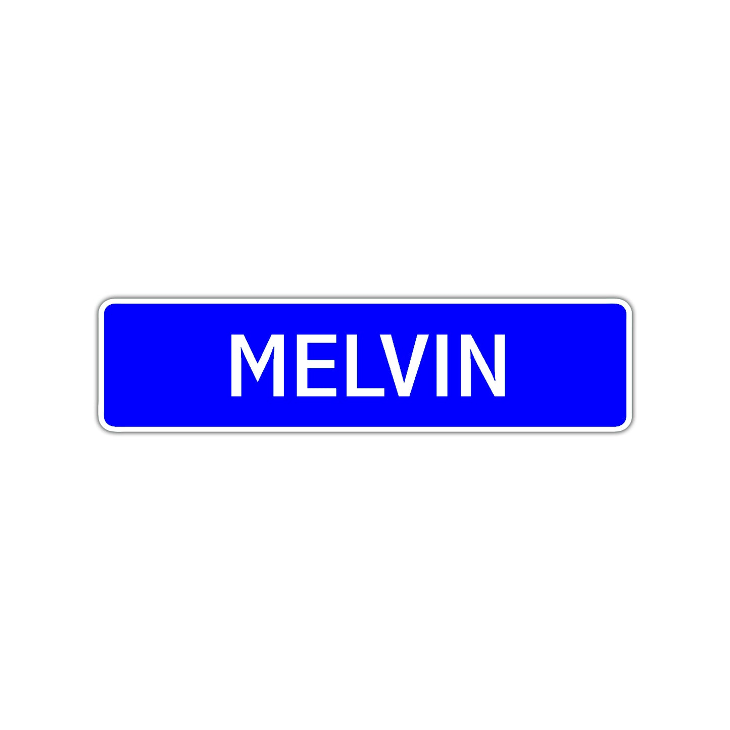 Melvin Street Sign Children Name Room Plate