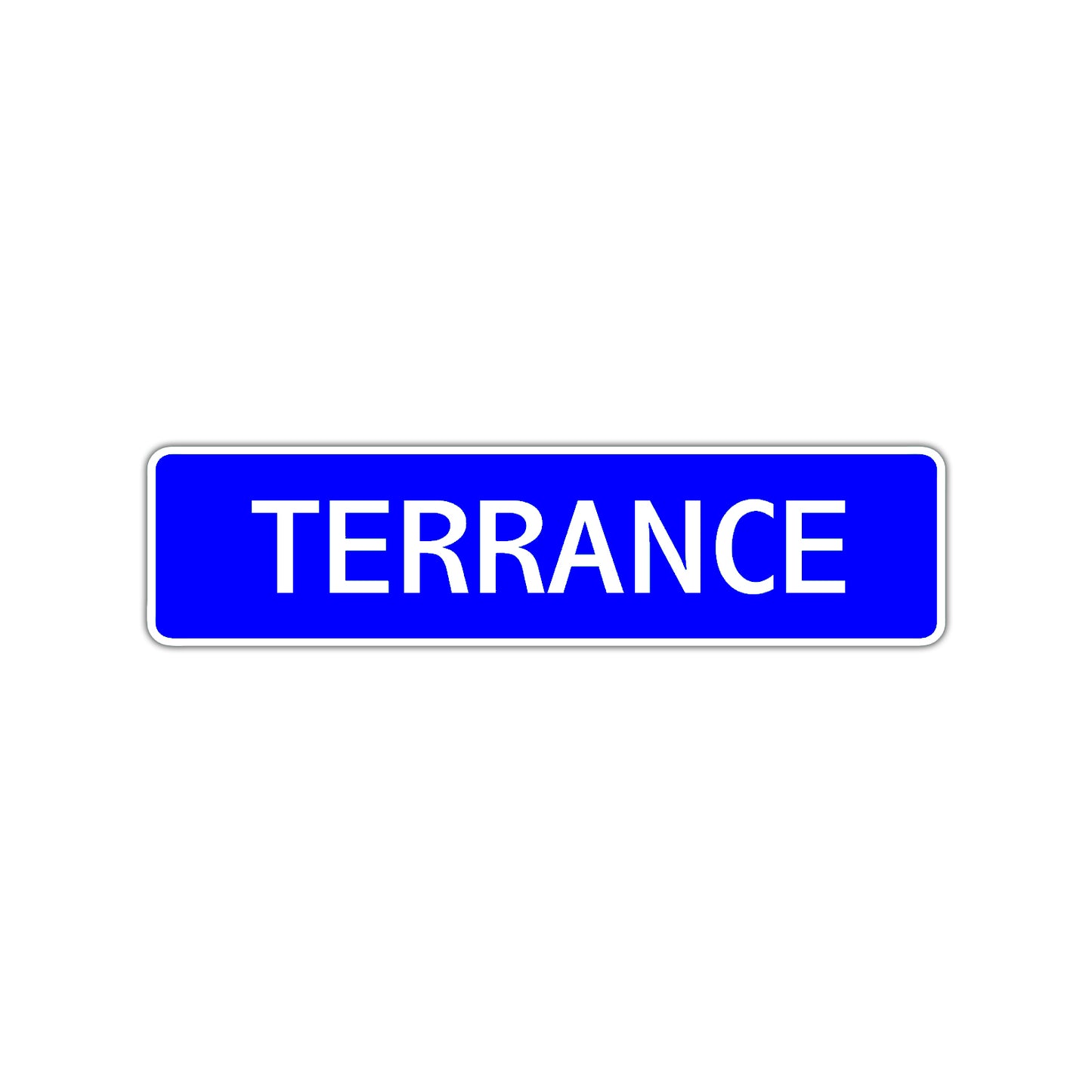 Terrance Street Sign Children Name Room Plate