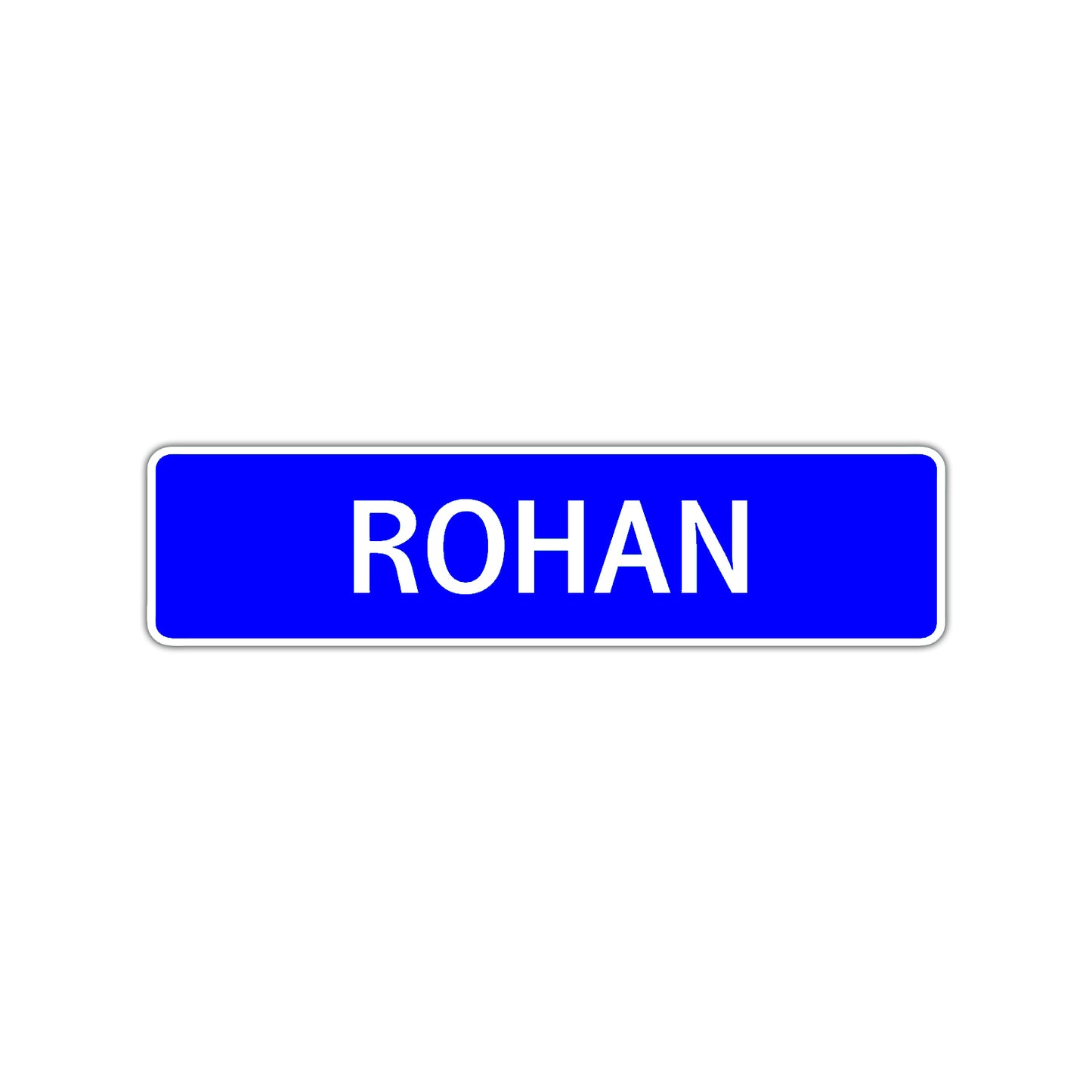 Rohan Street Sign Children Name Room Plate