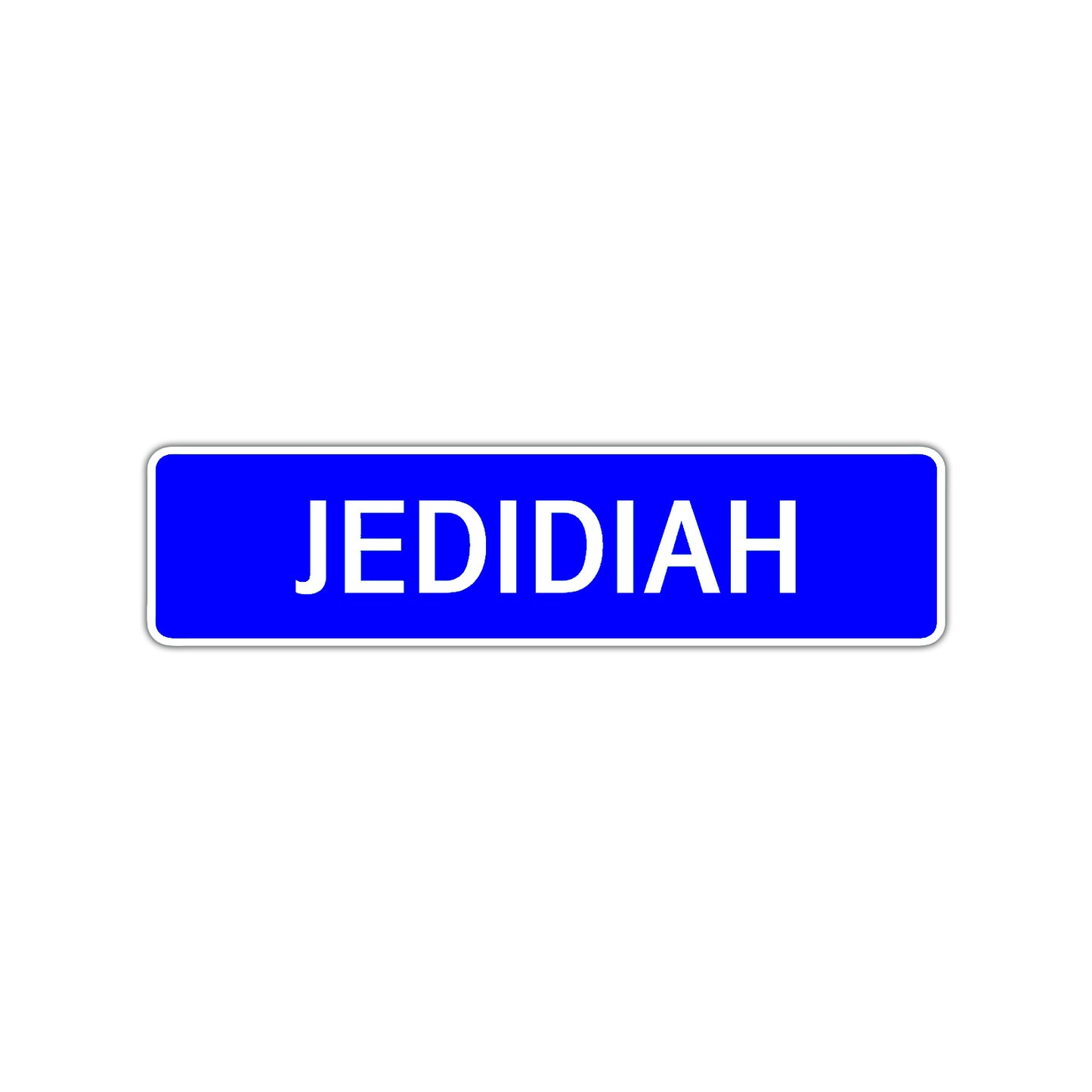 Jedidiah Street Sign Children Name Room Plate