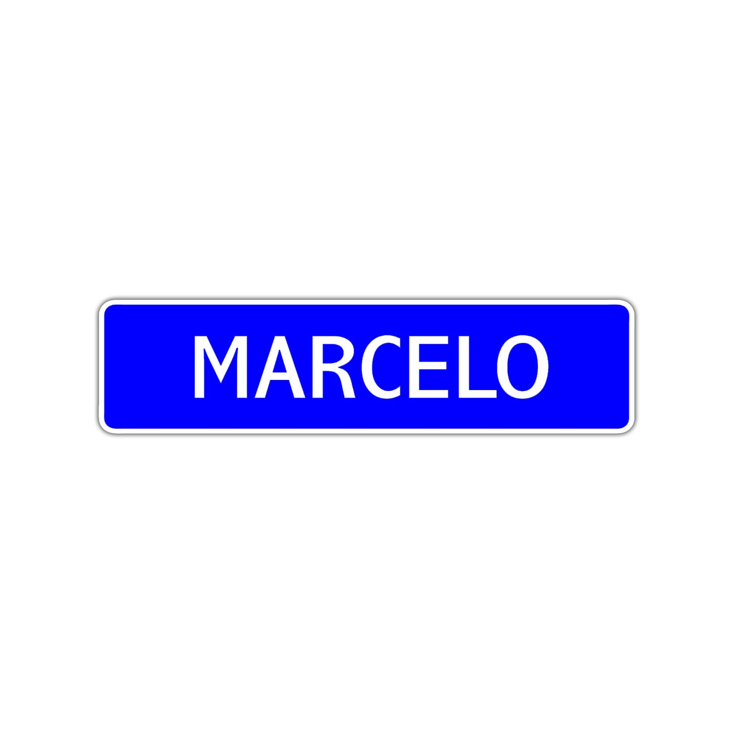 Marcelo Street Sign Children Name Room Plate