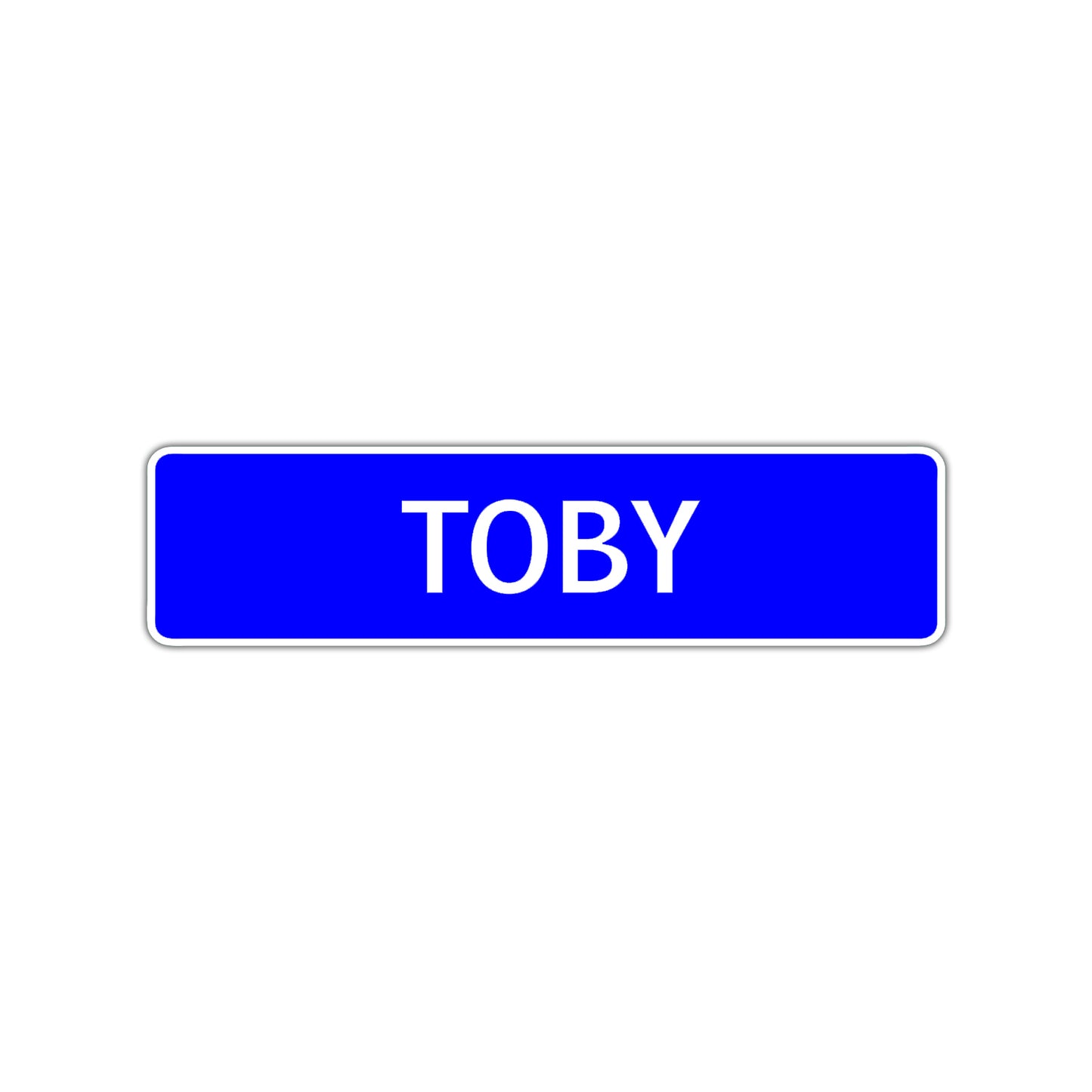Toby Street Sign Children Name Room Plate