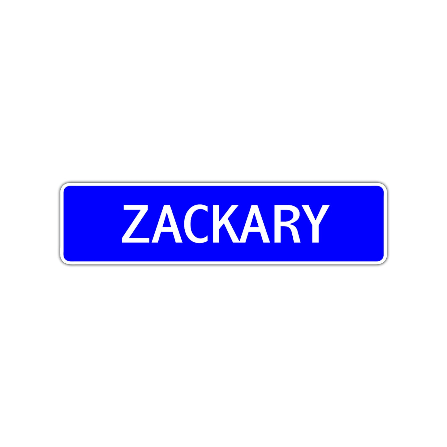 Zackary Street Sign Children Name Room Plate