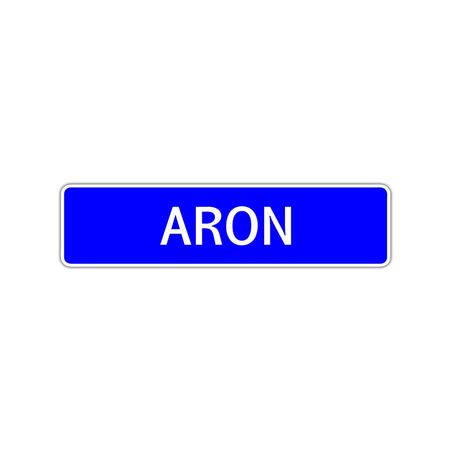 Aron Street Sign Children Name Room Plate
