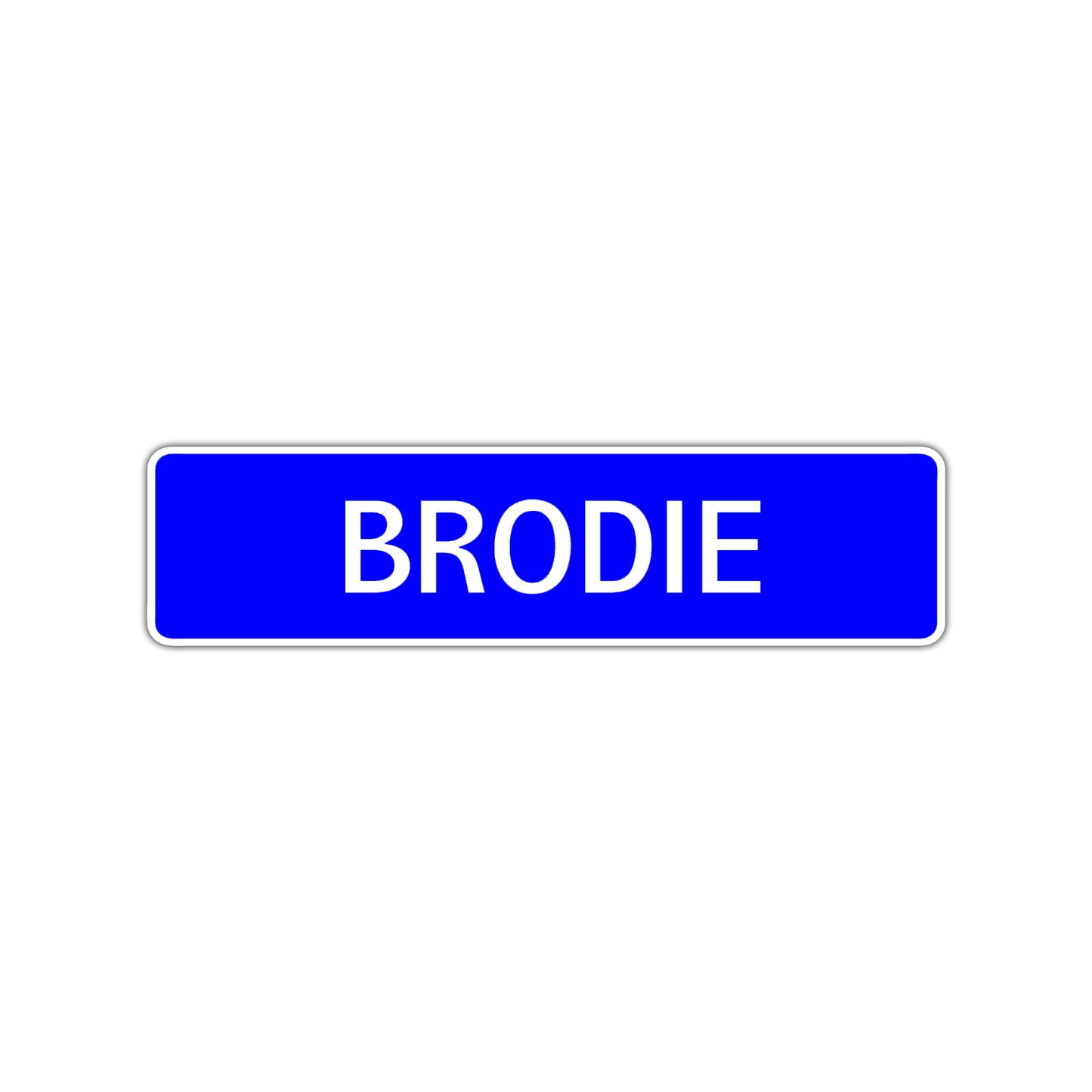 Brodie Street Sign Children Name Room Plate