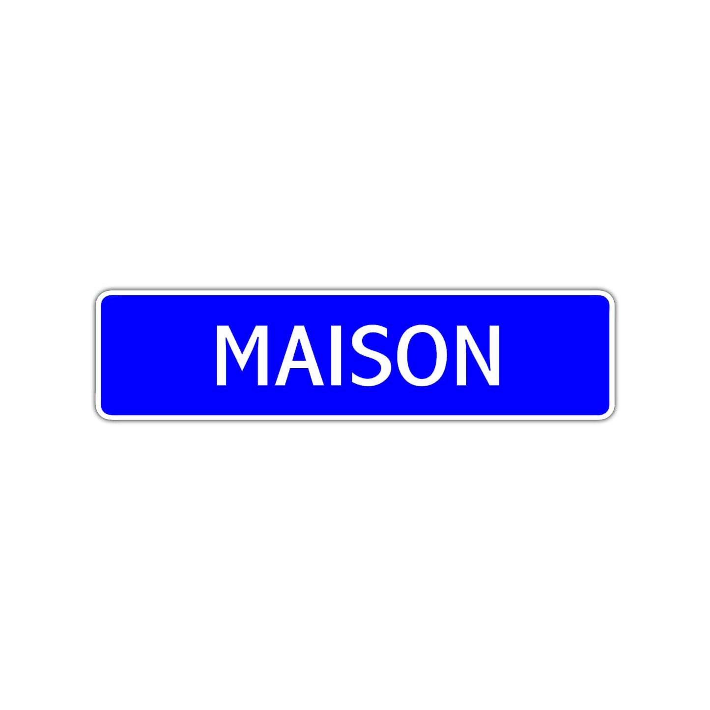 Maison Street Sign Children Name Room Plate