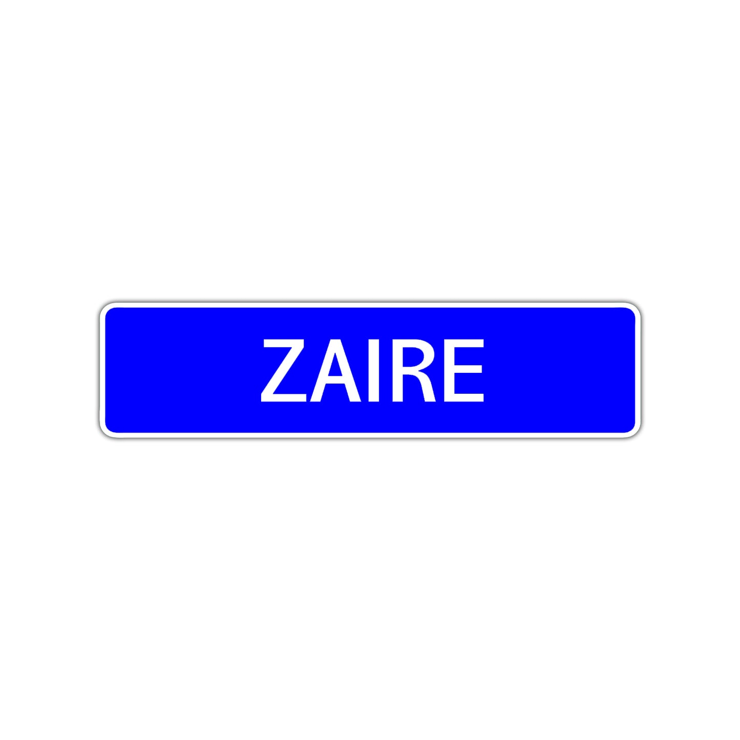Zaire Street Sign Children Name Room Plate