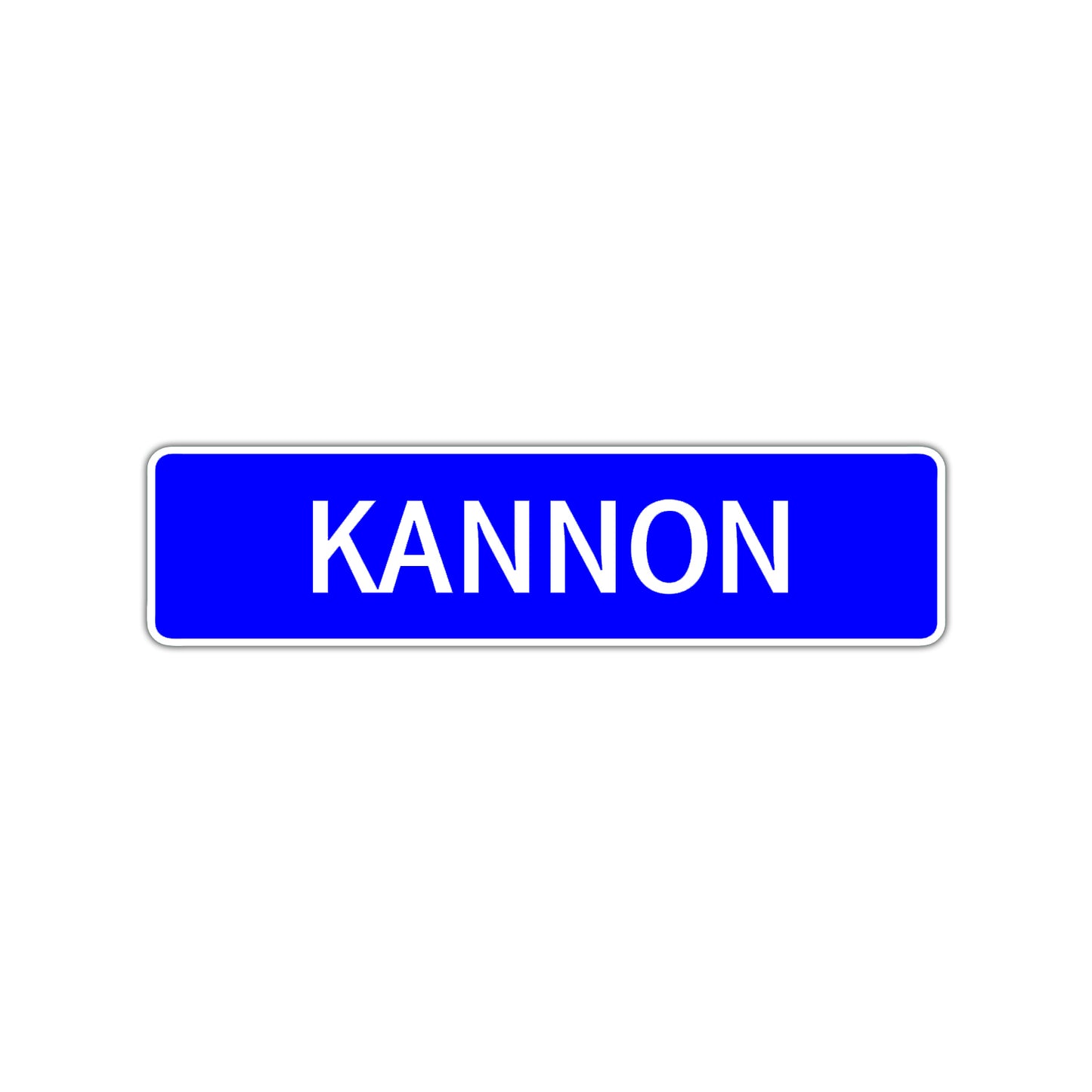 Kannon Street Sign Children Name Room Plate
