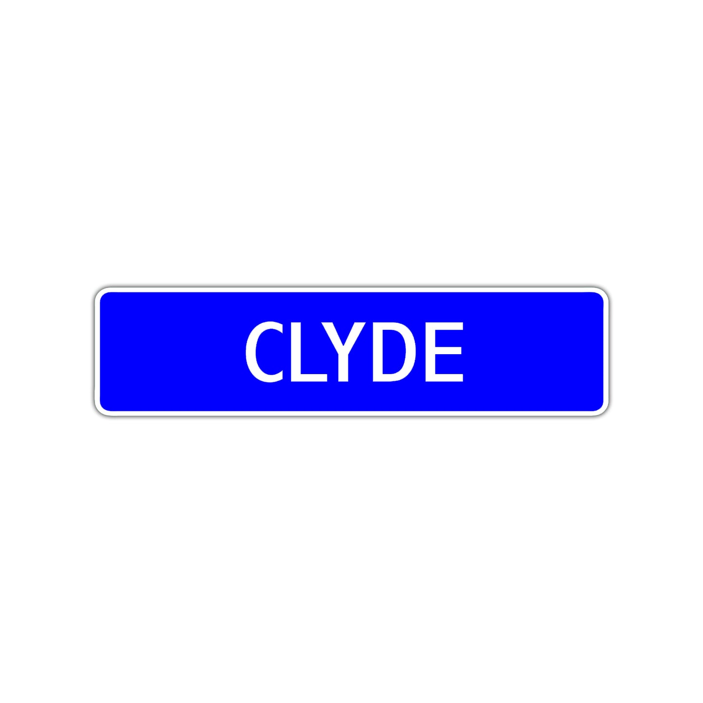Clyde Street Sign Children Name Room Plate