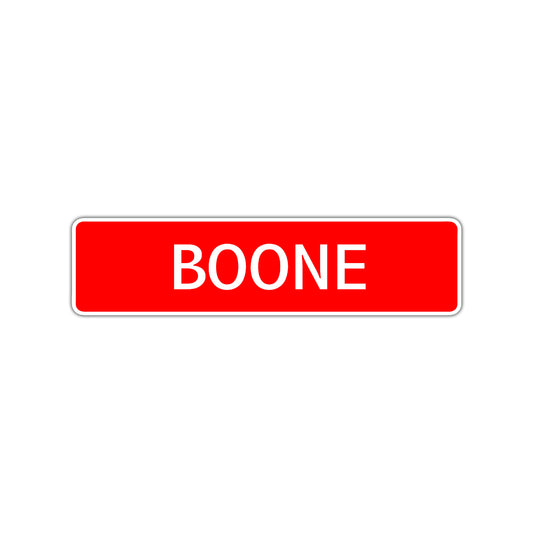 Boone Street Sign Children Name Room Plate