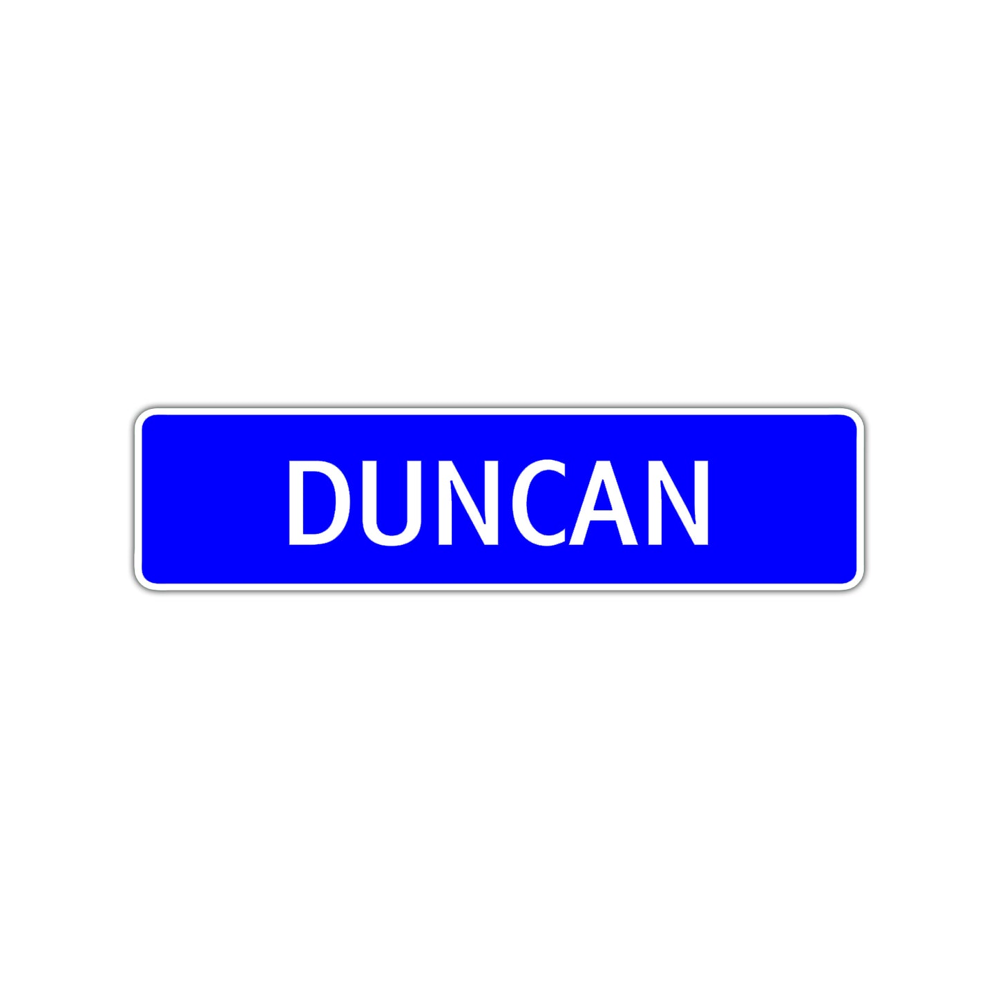 Duncan Street Sign Children Name Room Plate