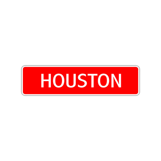 Houston Street Sign Children Name Room Plate
