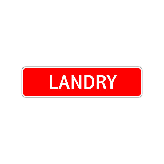 Landry Street Sign Children Name Room Plate