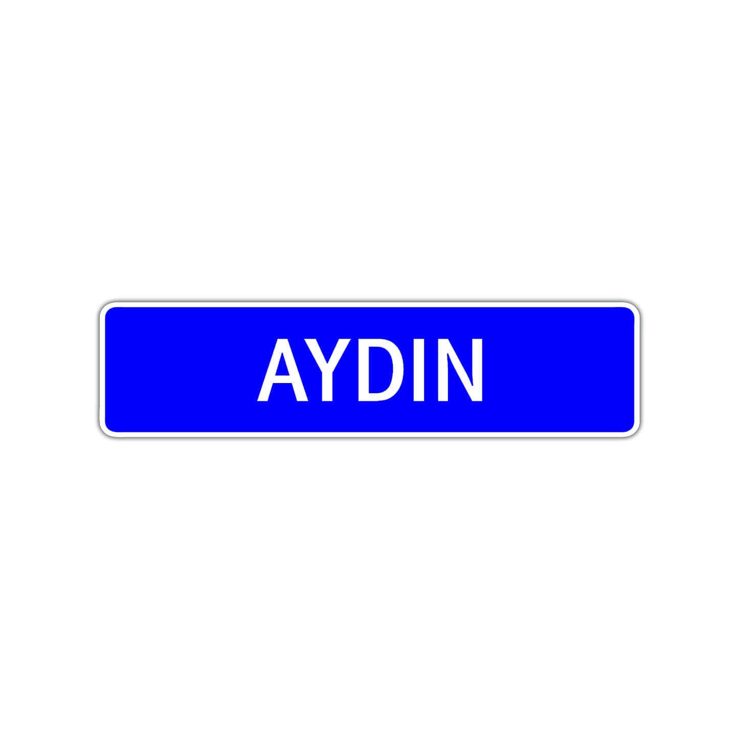 Aydin Street Sign Children Name Room Plate