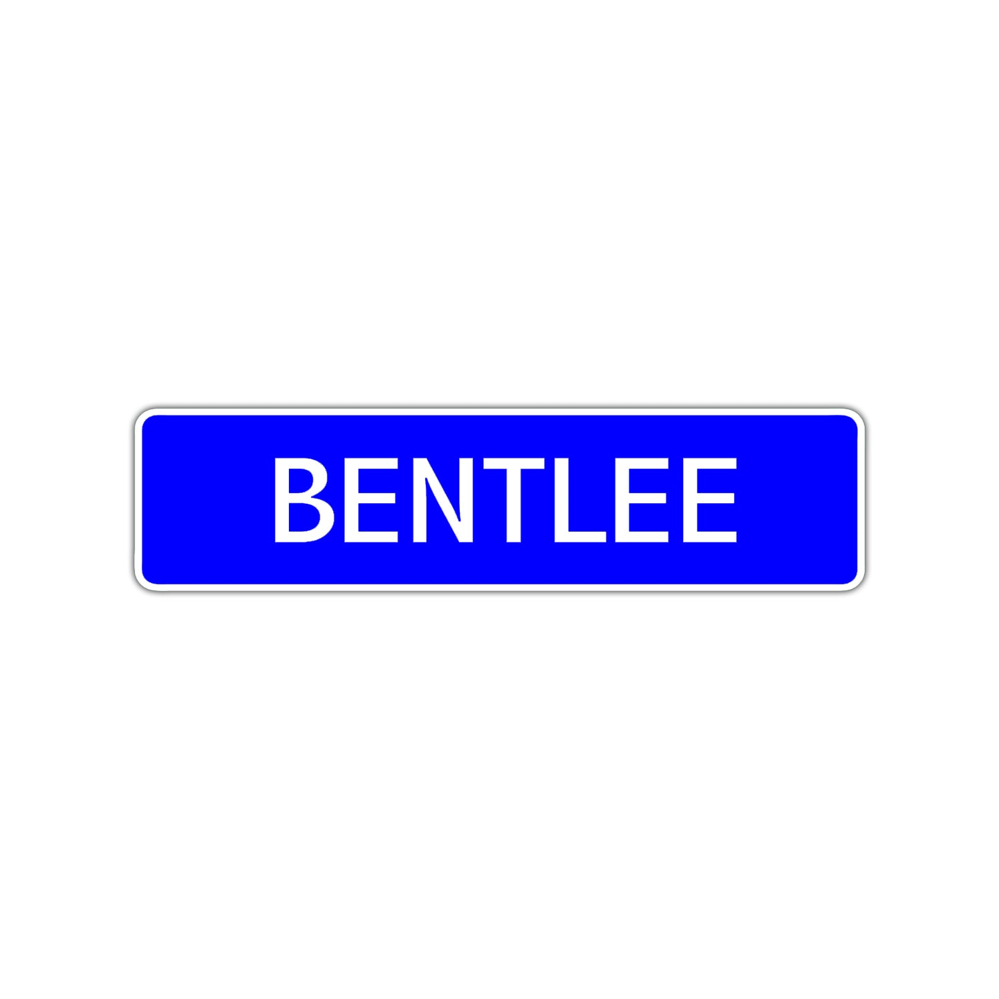Bentlee Street Sign Children Name Room Plate