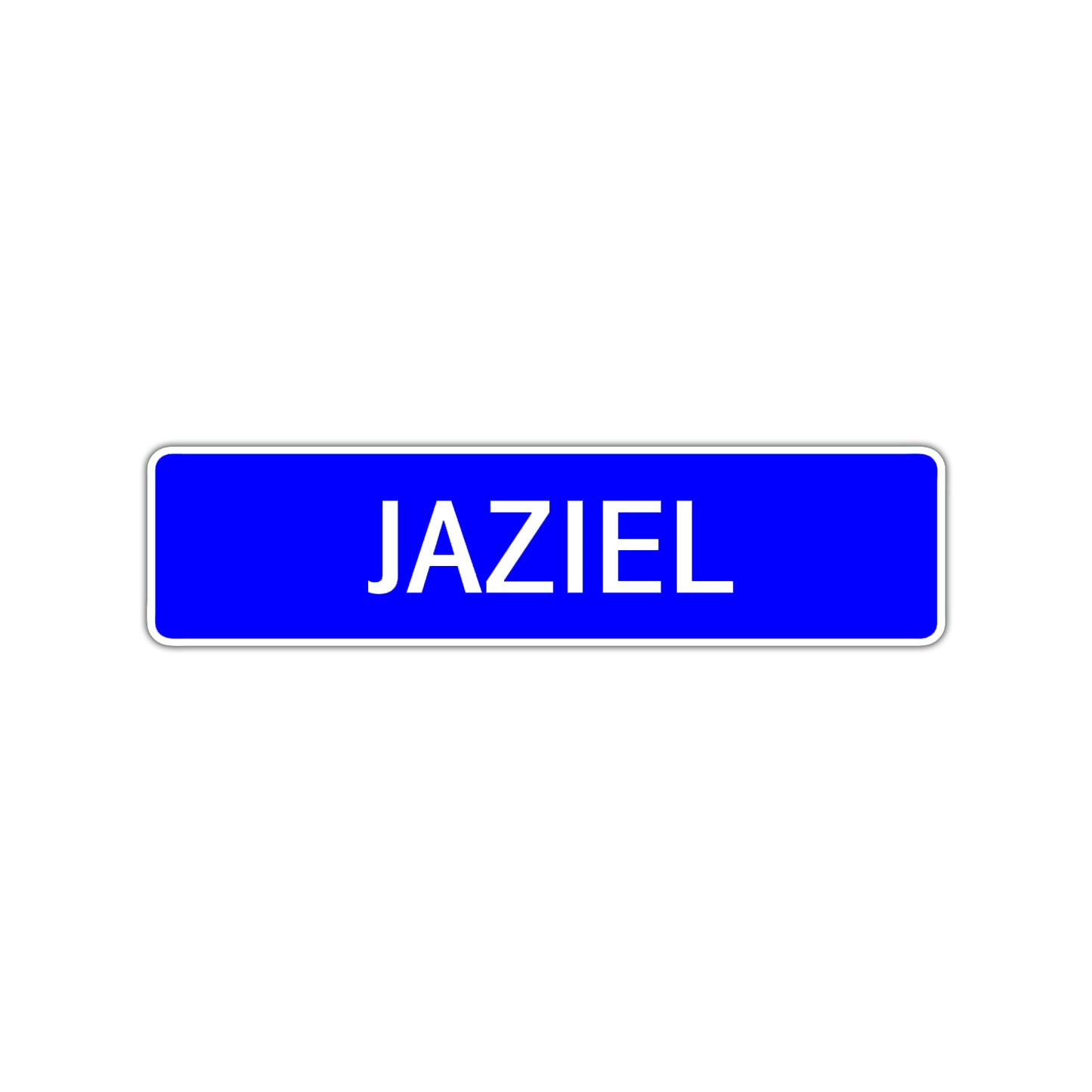 Jaziel Street Sign Children Name Room Plate