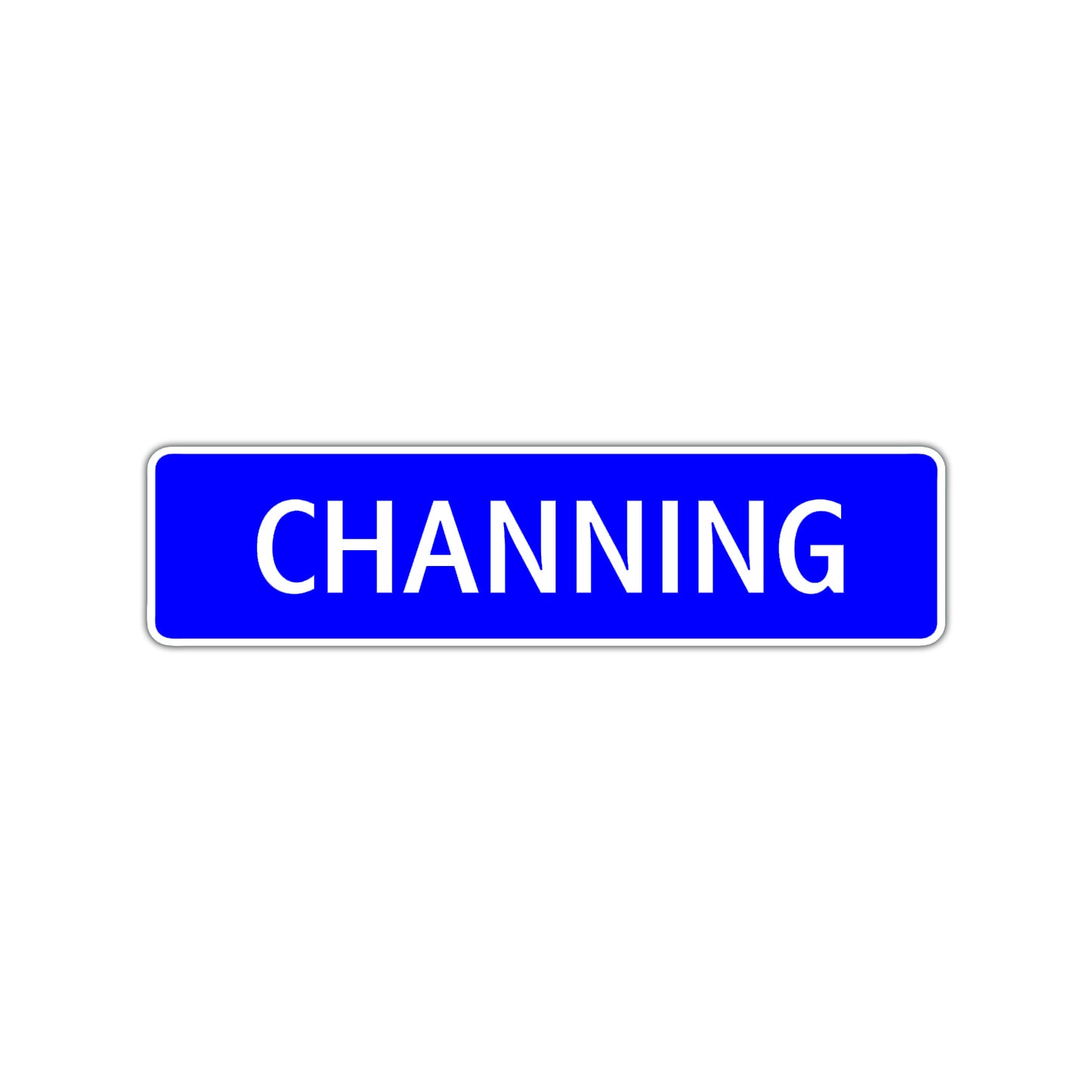 Channing Street Sign Children Name Room Plate