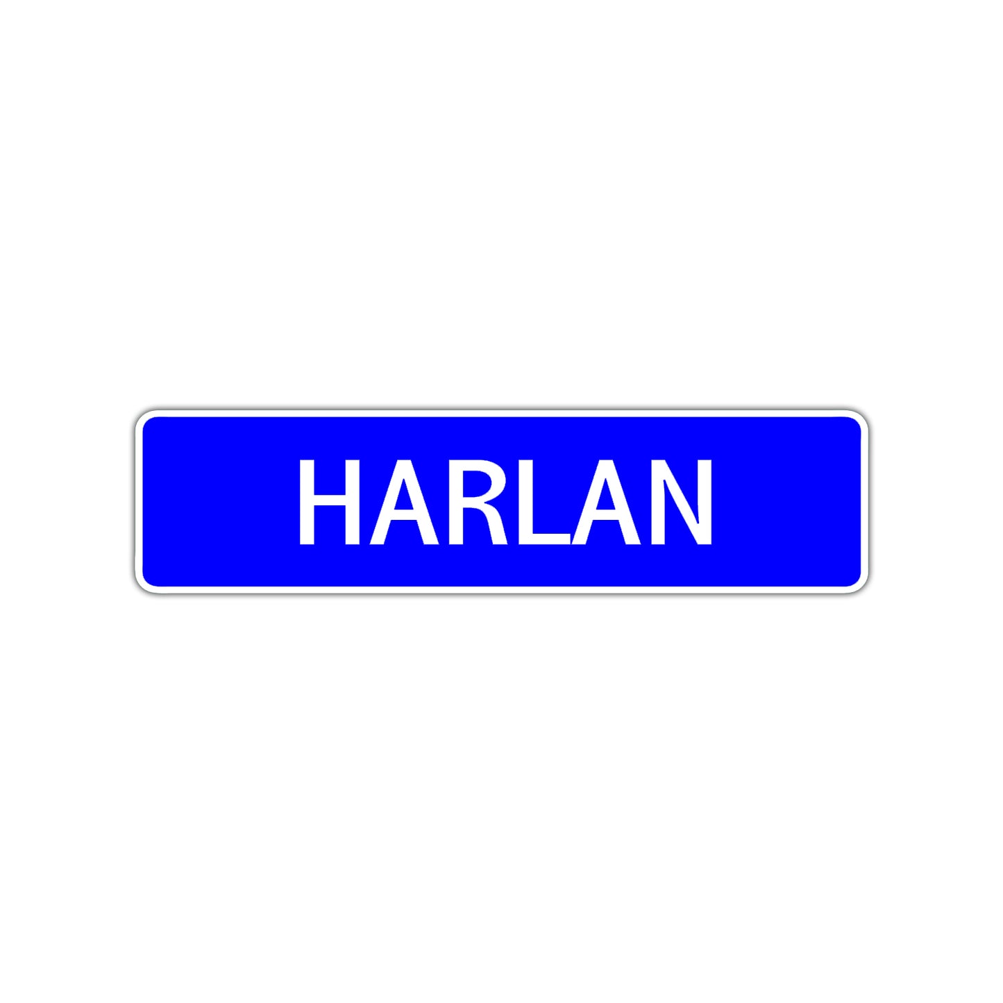 Harlan Street Sign Children Name Room Plate