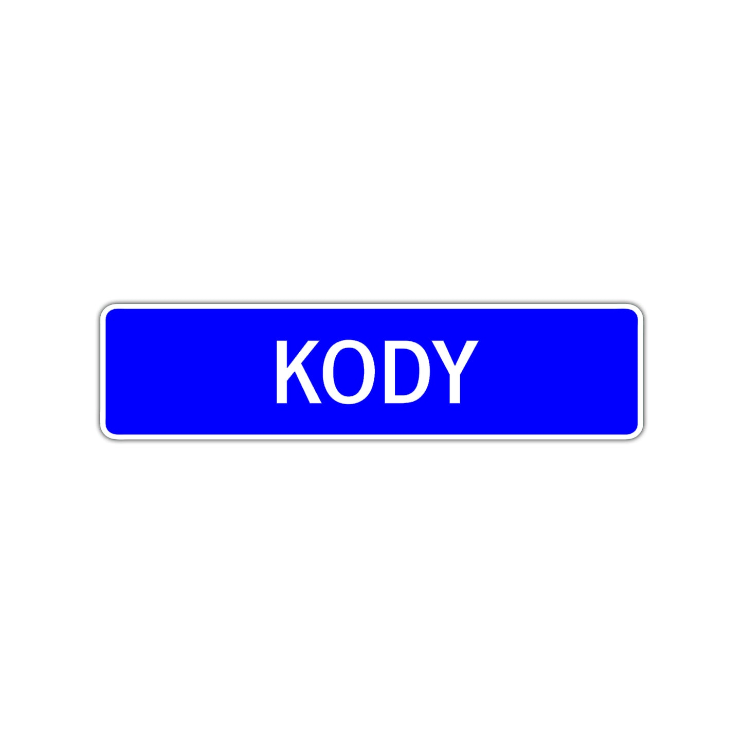 Kody Street Sign Children Name Room Plate