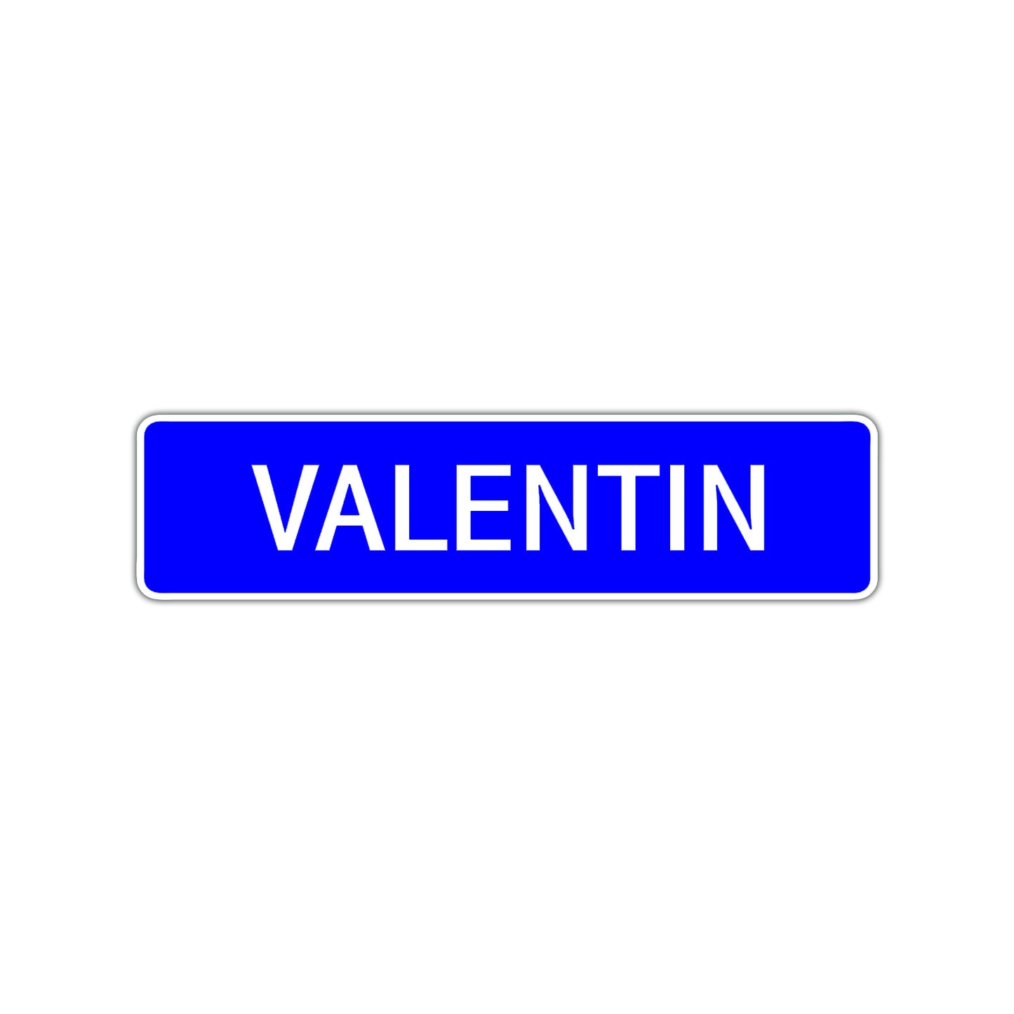 Valentin Street Sign Children Name Room Plate