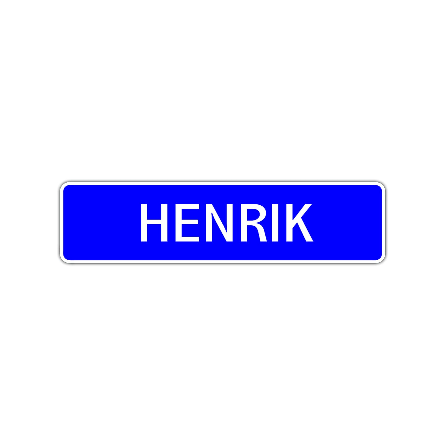 Henrik Street Sign Children Name Room Plate