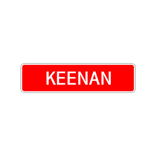 Keenan Street Sign Children Name Room Plate