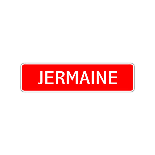 Jermaine Street Sign Children Name Room Plate