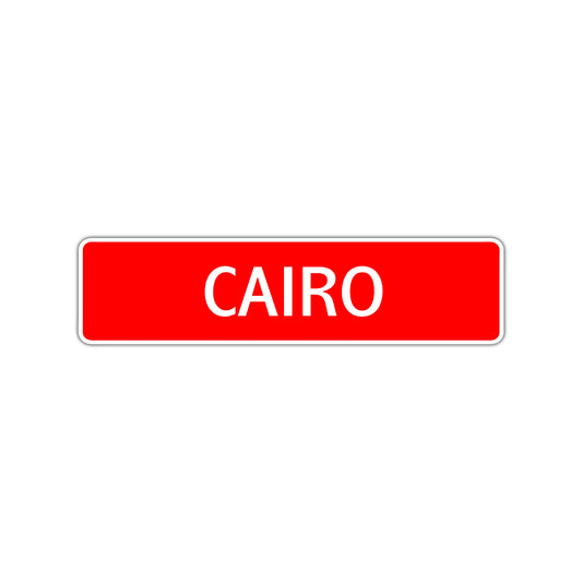 Cairo Street Sign Children Name Room Plate