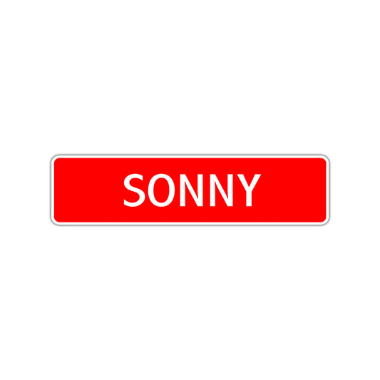 Sonny Street Sign Children Name Room Plate