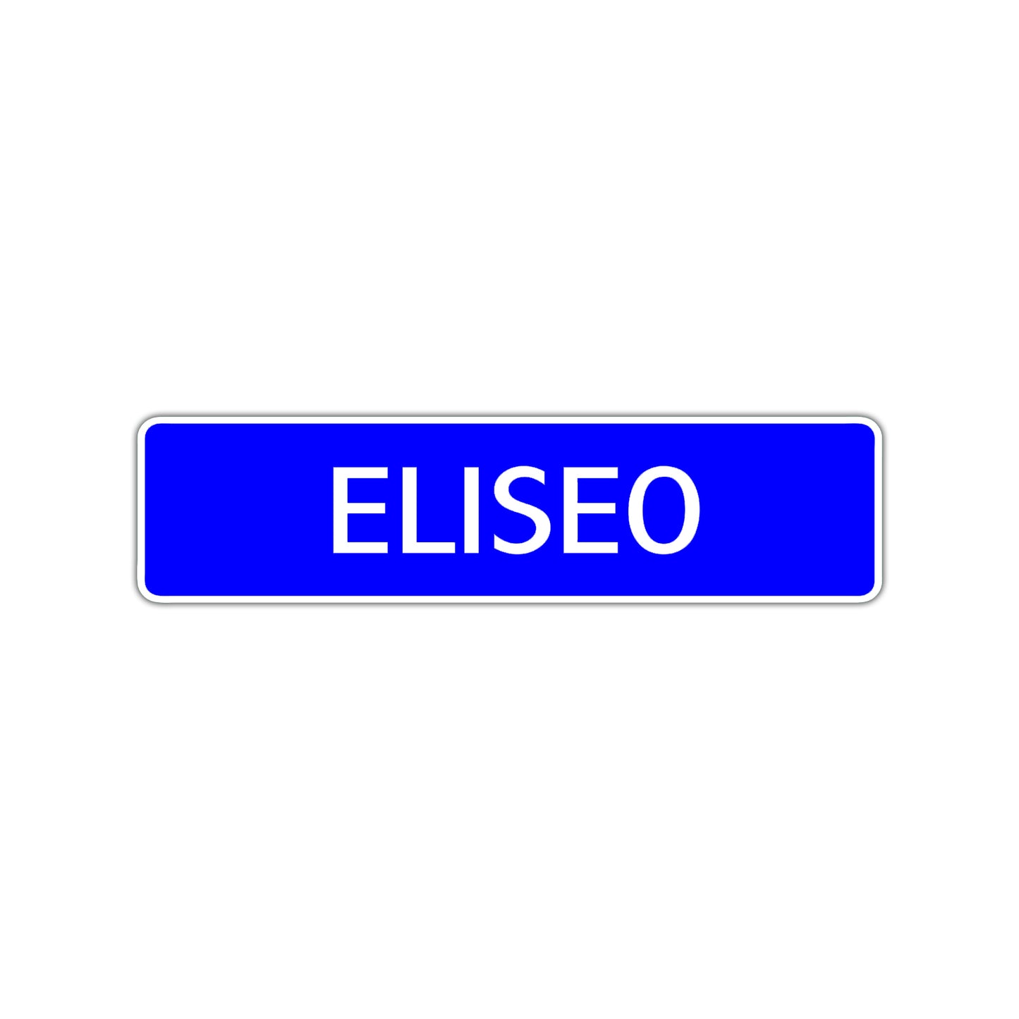 Eliseo Street Sign Children Name Room Plate