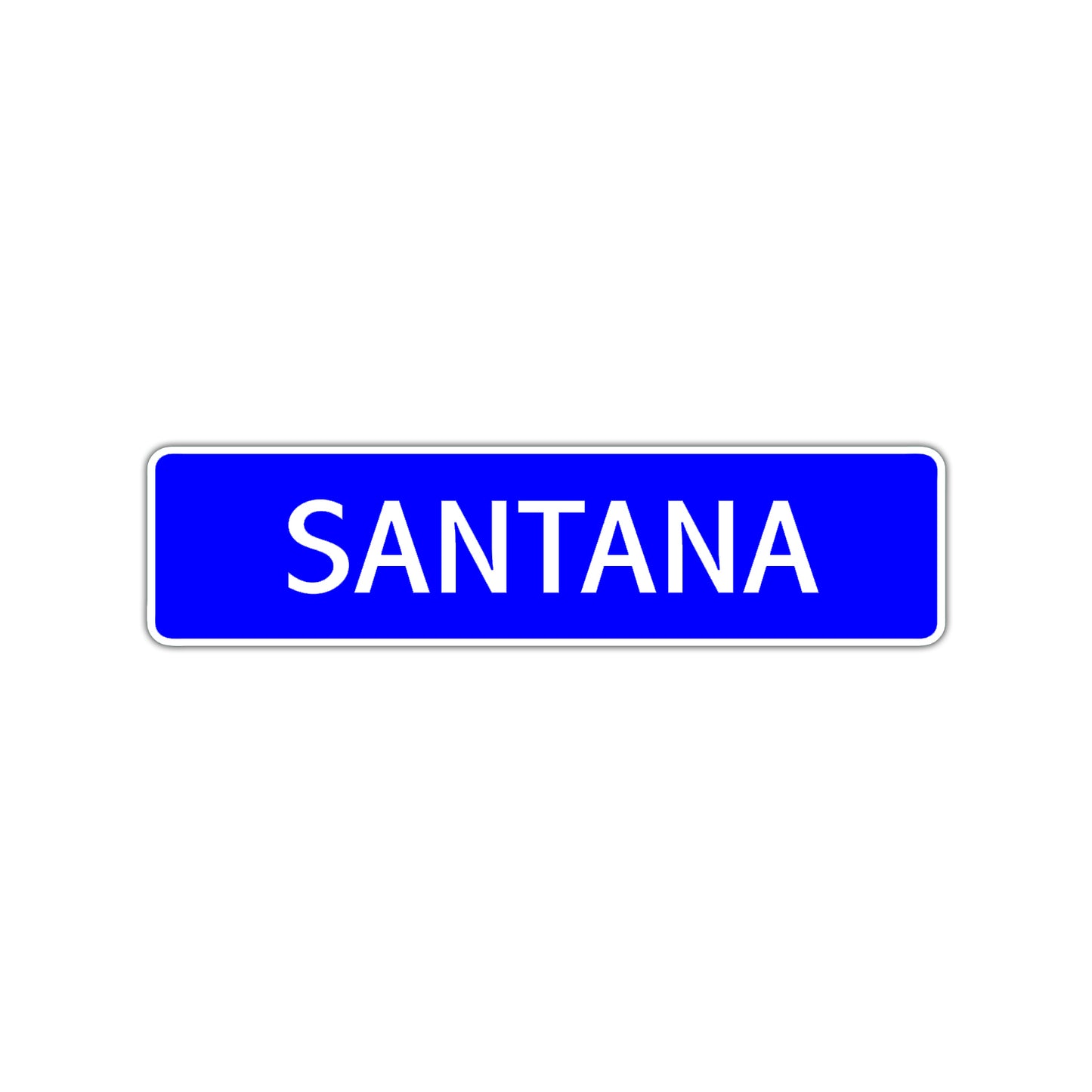 Santana Street Sign Children Name Room Plate