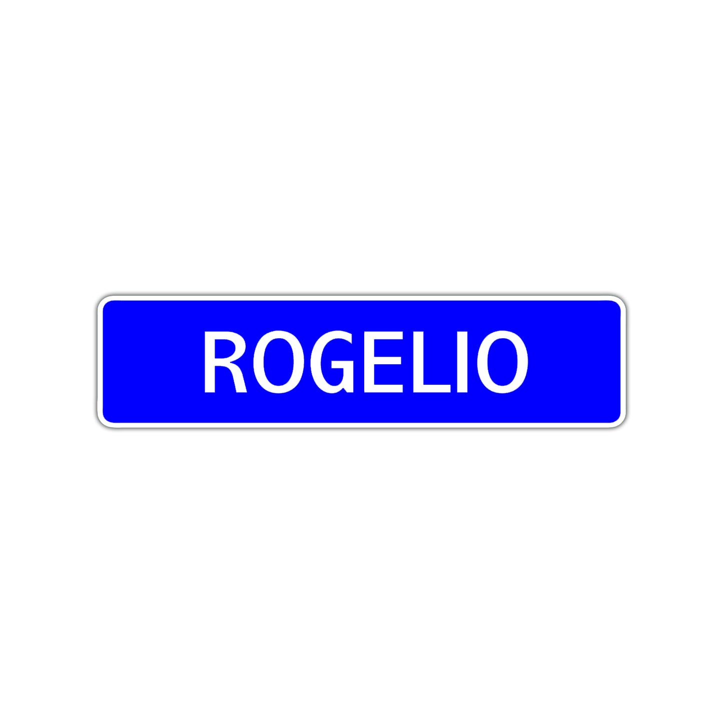 Rogelio Street Sign Children Name Room Plate