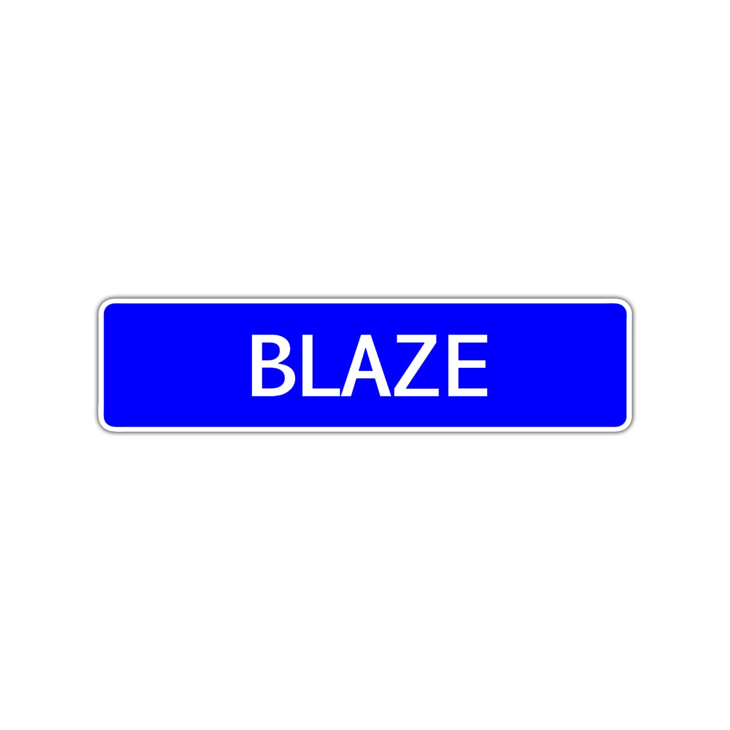 Blaze Street Sign Children Name Room Plate