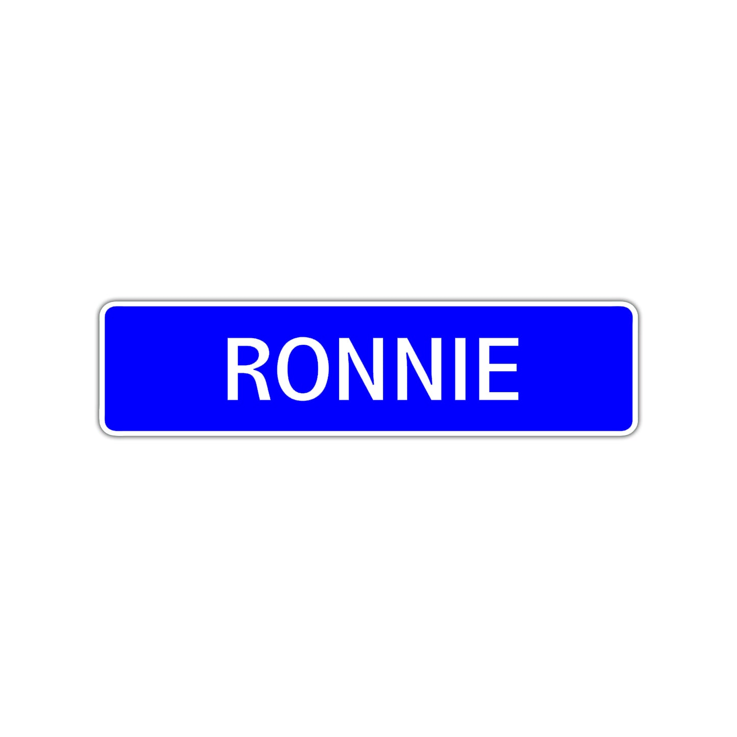 Ronnie Street Sign Children Name Room Plate