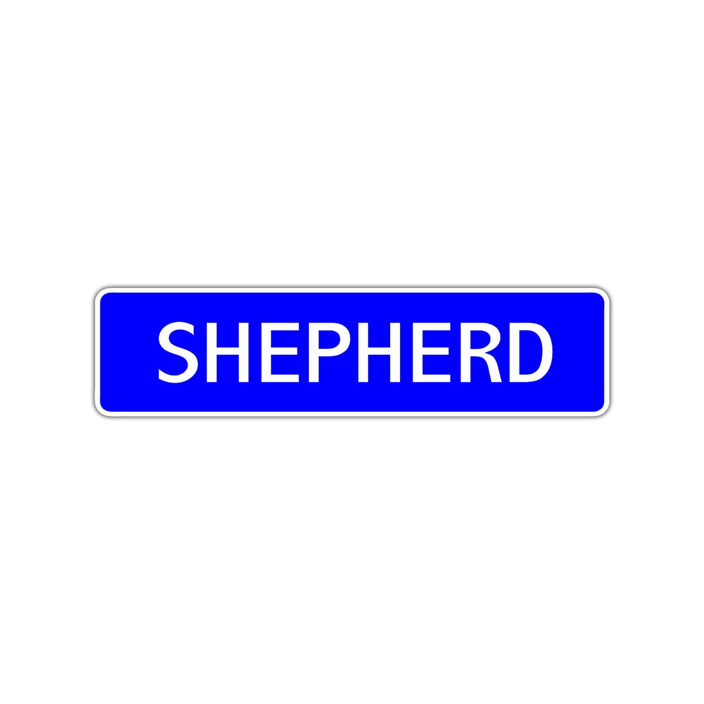 Shepherd Street Sign Children Name Room Plate